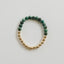 Bracelet Sun + Lune en Jaspe Turquoise 14k Or Rempli