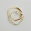 Citrine Gemstone + 14K Gold Filled Beaded Stretch Bracelet - Korvel