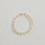 Citrine Gemstone + 14K Gold Filled Beaded Stretch Bracelet - Korvel