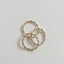 Sterling Silver & 14k Gold Filled Beaded Stretch Ring
