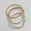 Bracelet en perles de soleil en argent sterling et en or 14 carats