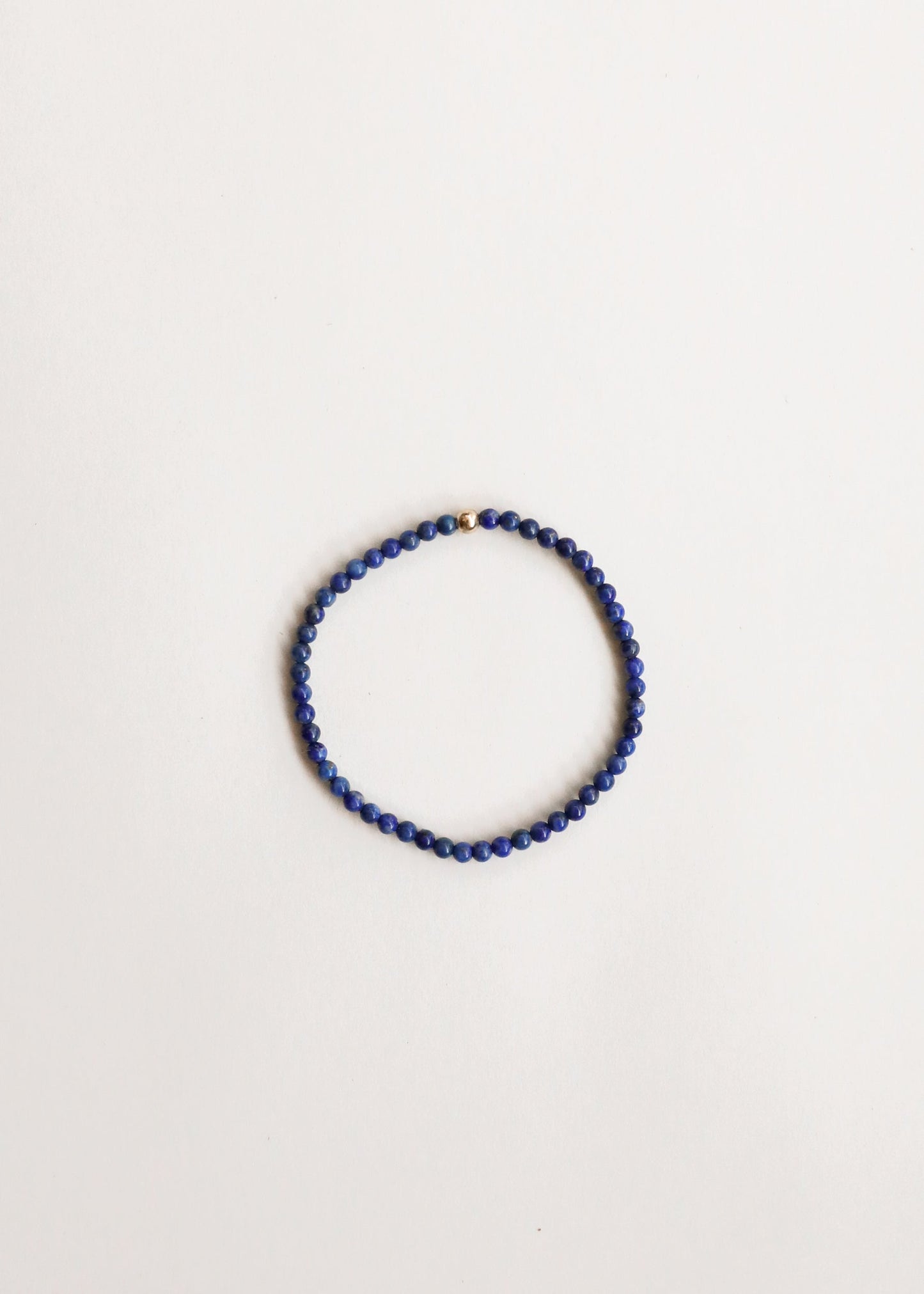 Bracelet en Lapis Lazuli et perles en or 14 carats