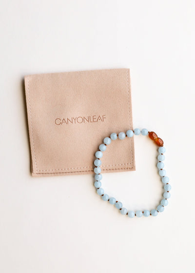 Pure Aquamarine Gemstone Bracelet or Anklet