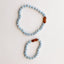 Pulsera o Tobillera de Piedra Preciosa de Acuamarina Pura