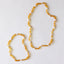Raw Honey Baltic Amber & Pearl Halo Necklace