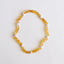 Raw Honey Baltic Amber & Pearl Halo Necklace