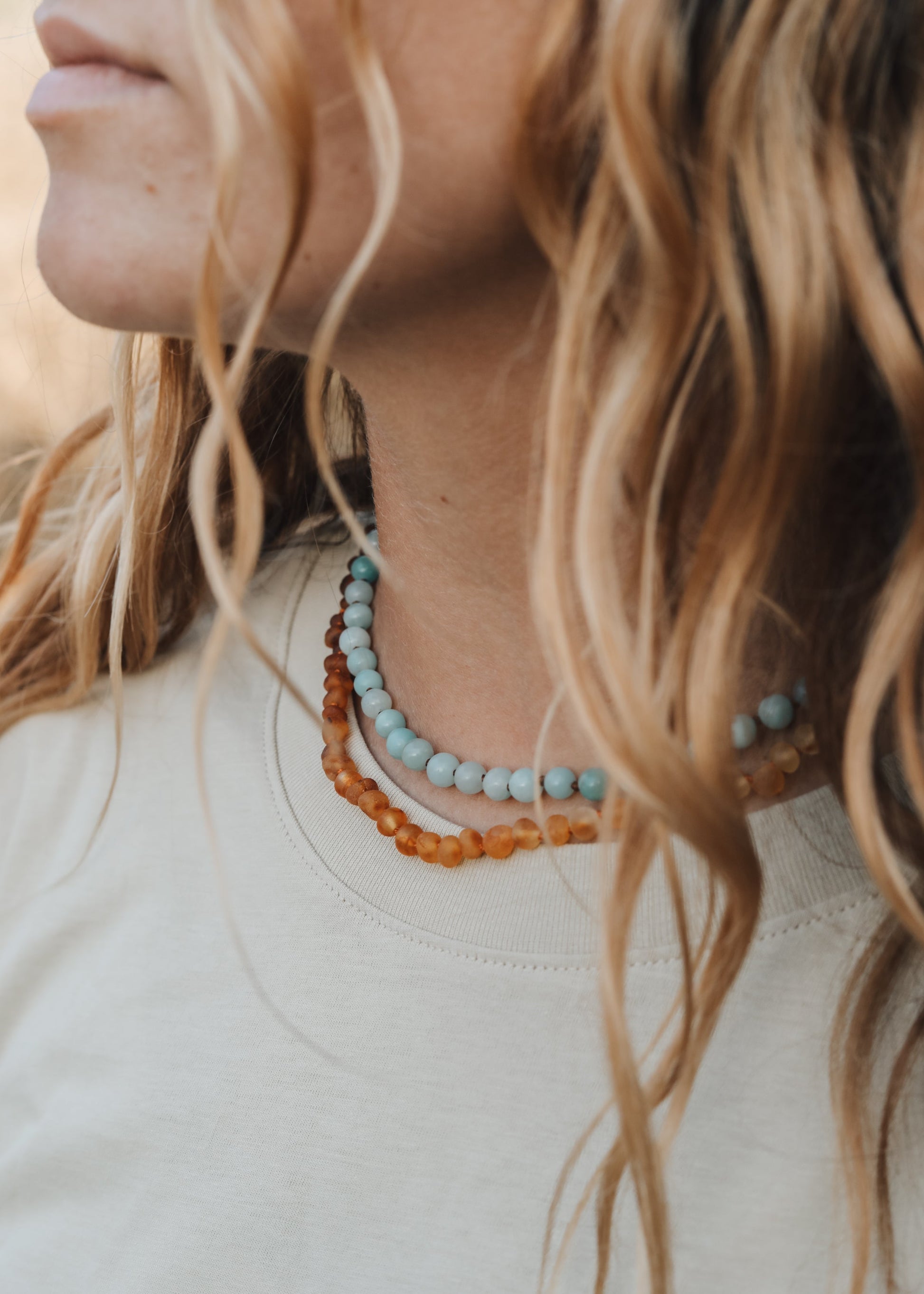 Pure Gemstone + Amazonite || Necklace - Korvel