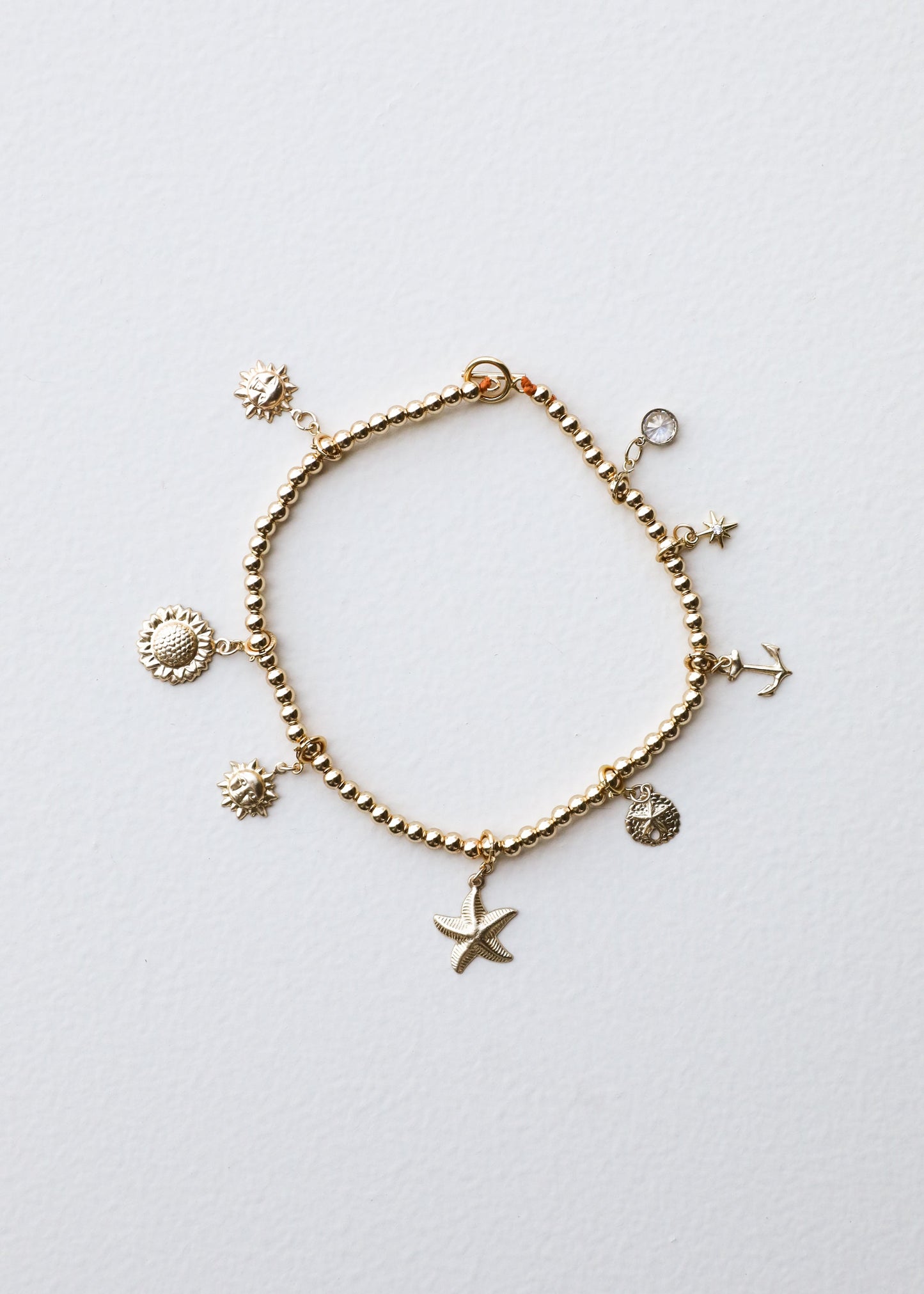Tobillo o Pulsera de Oro de 14k Relleno - Elegancia Hecha a Mano