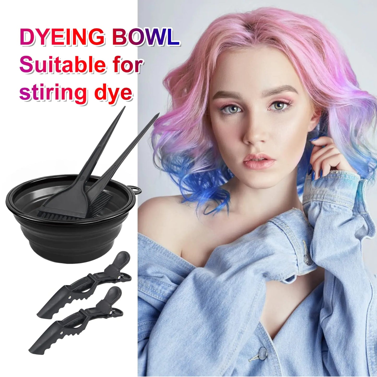 Yexixsr 5Pcs Kit Profesional para Teñir el Cabello