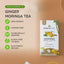 Té Orgánico de Moringa con Jengibre - 25 Bolsitas de Té Envueltas