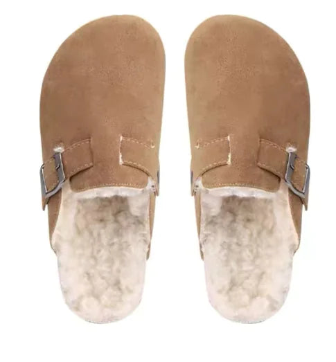 Zapatos de Invierno de Cuero Plush Chic