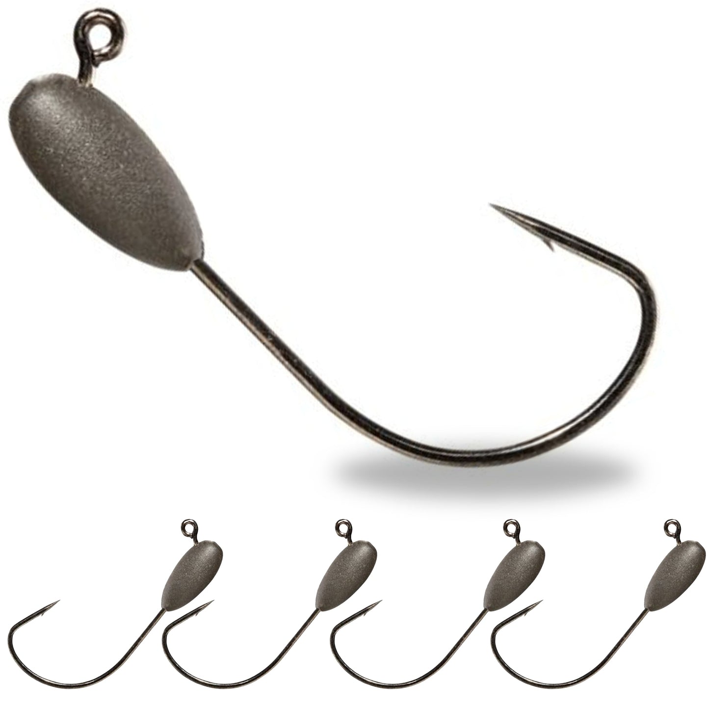 Reaction Tackle Tungsten Tube Jig Heads - 5-Pack