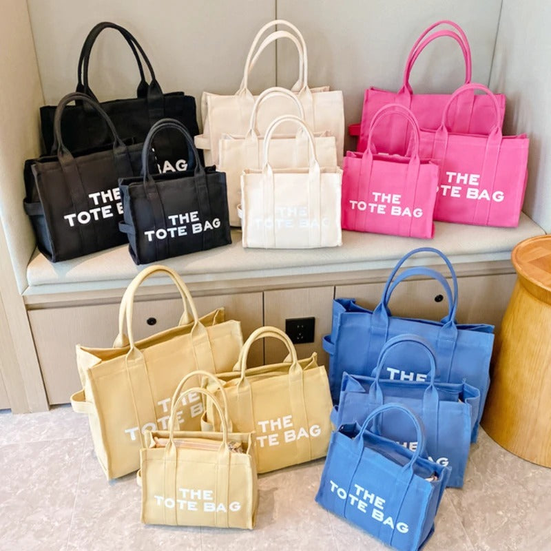 Grandes sacs fourre-tout en toile pour femmes
