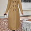 Elegant Double Breasted Women's Overcoat