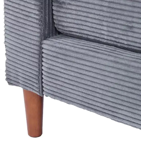 Sofá de Lino Gris Elegante
