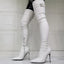 Thigh High Leather Stiletto Heels