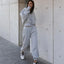 Ensemble de Sweat à Capuche et Pantalon en Fleece Chaud pour Femmes