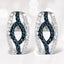 0.42 Carat Genuine Blue Diamond & White Diamond Earrings