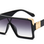 Stylish Black & White Square Sunglasses for Men & Women