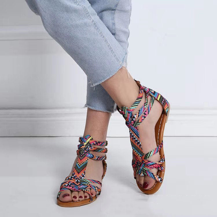 Sandalias de Cuero Casual para Mujer con Soporte Arqueado
