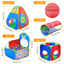 Ensemble de Tente de Balles pour Enfants de 5 Pièces avec Tunnels de Rampement