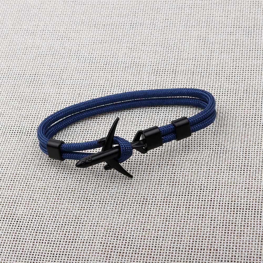 Pulsera de Ancla de Avión de Moda Moderna para Hombres y Mujeres