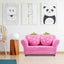 Kids Strawberry Armrest Chair Sofa with 2 Cute Pillows - Pink
