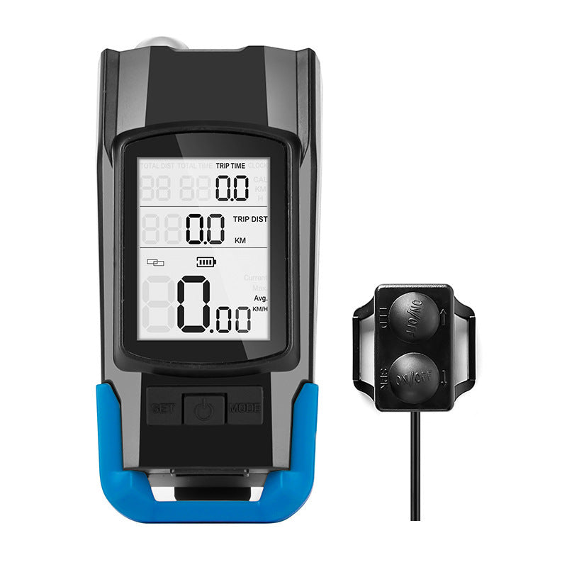 Lumière LED de vélo rechargeable USB 4000mAh et ordinateur avec klaxon