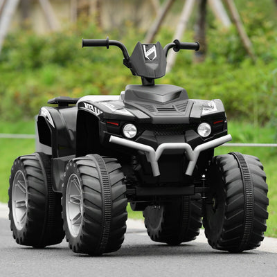 ATV électrique pour enfants 12V avec lumières LED - Noir
