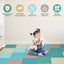 58 Inch Toddler Foam Play Mat - Light Blue