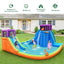 Château Gonflable à Double Toboggan Aquatique 6-en-1