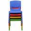 Colorful Stackable Plastic Chairs for Kids - 4-Pack