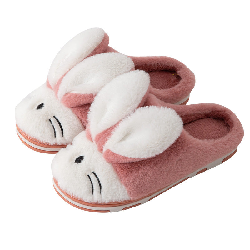 Zapatillas de Conejo de Dibujos Animados Acogedoras para Niños y Adultos