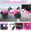 12V Kids Ride-on Jeep Car with Remote Control - Pink