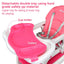 3-in-1 Convertible Baby High Chair - Pink