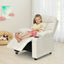 Fauteuil inclinable pour enfants avec porte-gobelet et repose-pieds - Beige