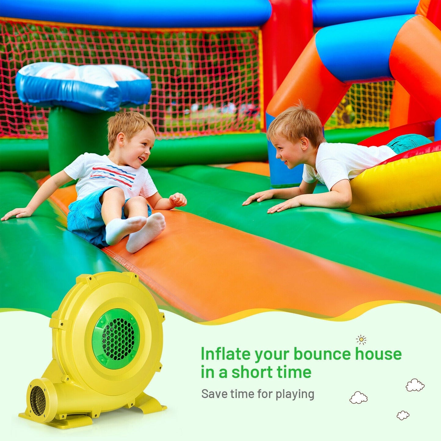 1100W Air Blower for Inflatable Bounce Houses