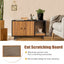 Cat Litter Box Enclosure with Divider and Double Doors - Coffee