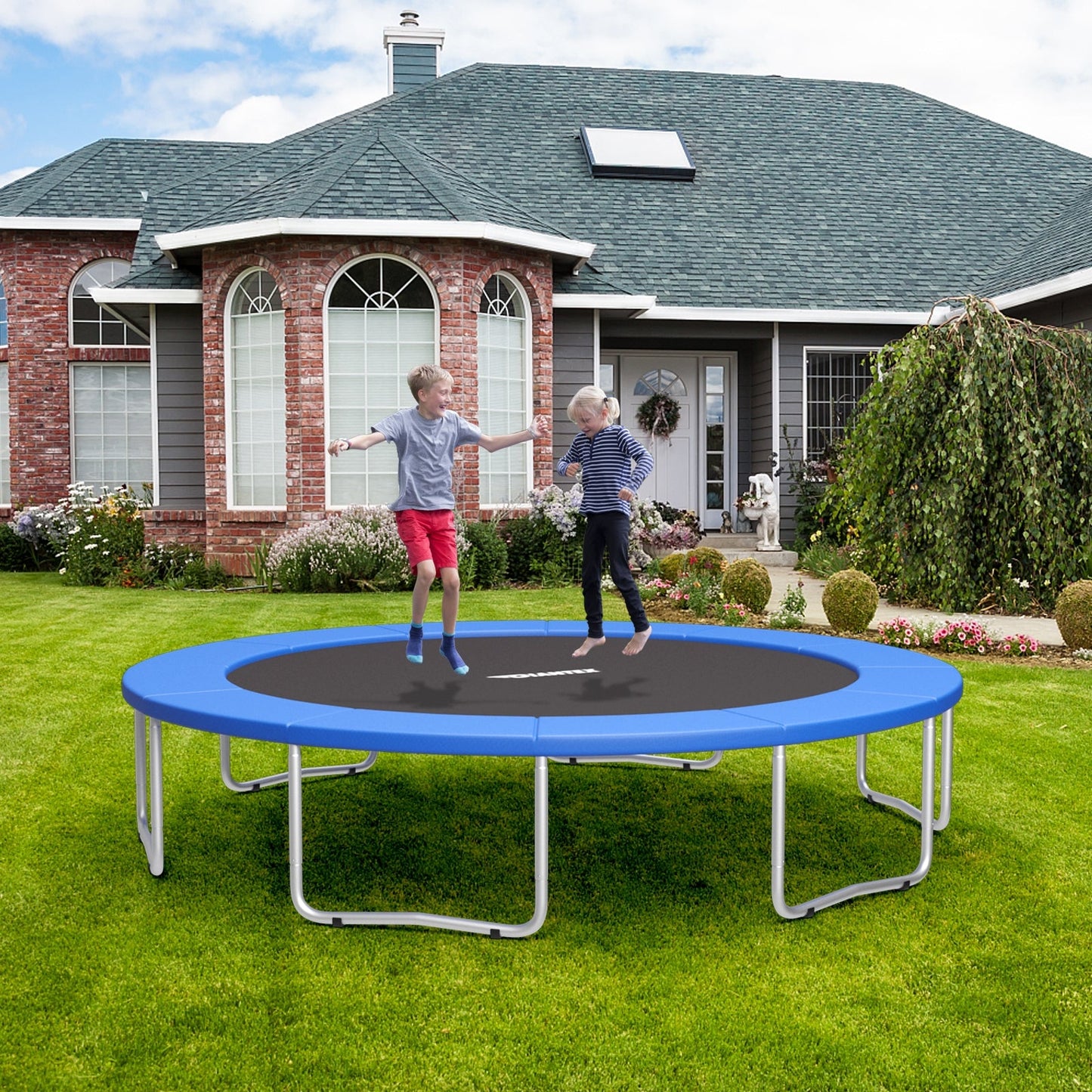 Housse de sécurité pour ressorts de trampoline de 8 pieds - Bleu