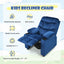 Sillón Reclinable para Niños con Portavasos y Reposapiés - Azul Claro