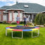 15 Feet Universal Trampoline Spring Cover - Multicolor