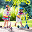 Folding Kick Scooter with Adjustable Heights for Kids - Pink