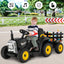 Tracteur électrique 12V avec chargeur pour enfants de 3 ans et plus - Noir