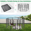8-Panel Heavy Duty Pet Playpen with Door - 48 Inches