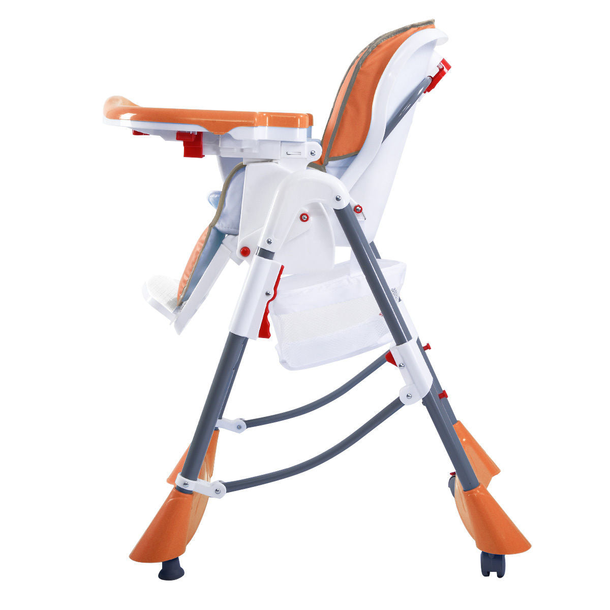 Gbruno Portable Folding Baby High Chair - Orange