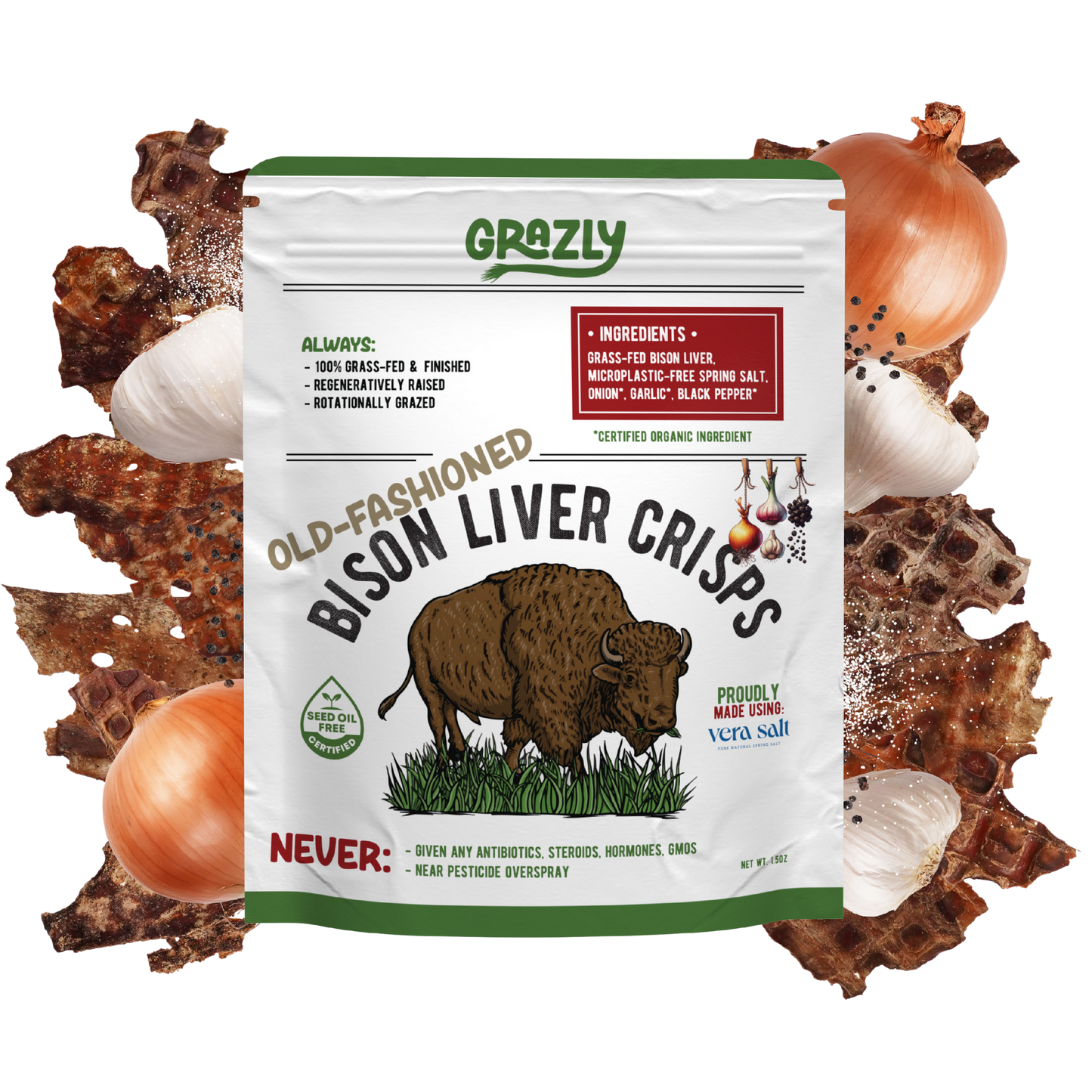 Bison Liver Crisps - 100% Grass-Fed & Finished