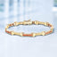6.48 Carat Genuine Orange and Yellow Sapphire Bracelet