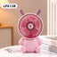Ventilador Mini de Escritorio en Forma de Oso Creativo - Recargable por USB