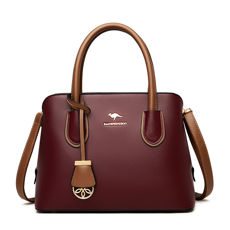 Elegante bolso de mano tipo cubo de gran capacidad para mujeres