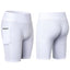 Stretchable Yoga Shorts with Convenient Phone Pocket